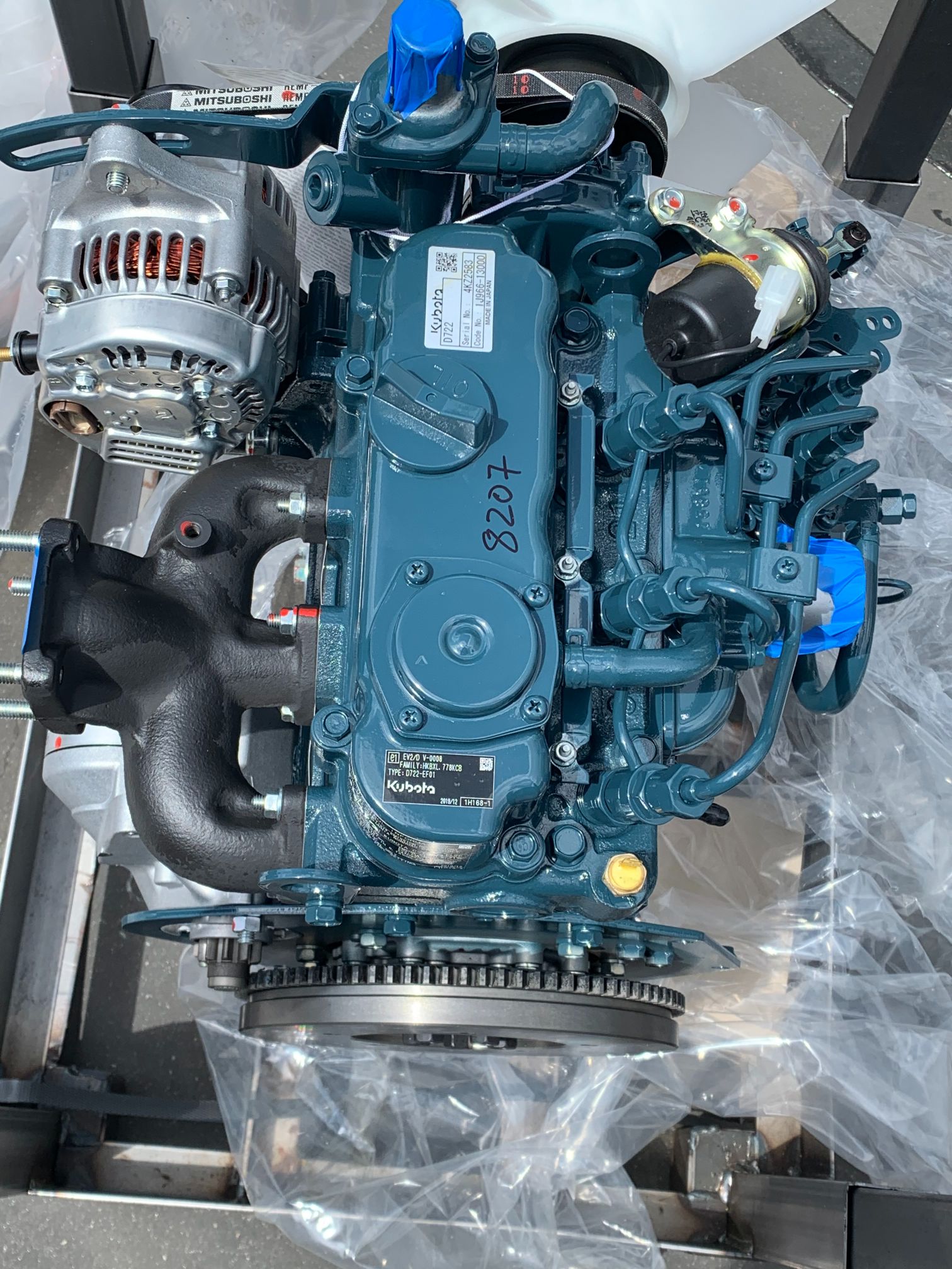 Двигатель kubota d722